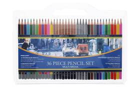 Pro3076 Pro Art 36-piece Artist Pencil Set Mixed Media Pencils 36 Piece