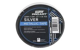 Pro5305-12 Pro Art Tape 1/2 Inch X36yd Metallic Silver