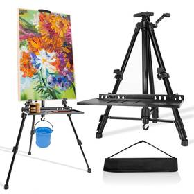 Pjl-3 Pujiangling Pujiang 20 Inch -61 Easel Stand For Painting Art Aluminum Metal Wit