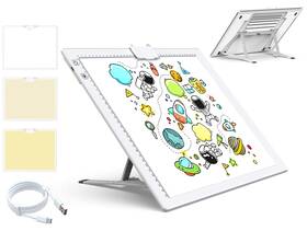 Qen-fr-dba002 Qenspe A3 Wireless Light Pad Rechargeable Battery Powered Led Board Tracing L