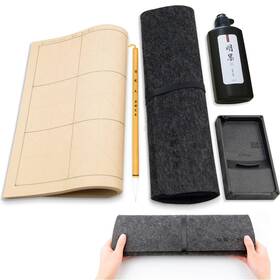 Qi Ming Wen Fang 751474598509 Professional Chinese Calligraphy Set Extra Fine Brush 250ml Lig