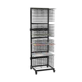 Wb-yhj-01 Qipraono Art Drying Rack With 36 Shelves Wall Mount Painting For Classroo