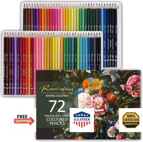 B0dfxrmc7c Raam Refined 72 Premium Colored Pencils For Adult Coloring Soft Series - Artist