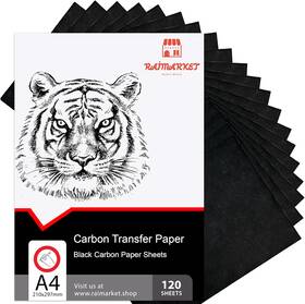 Cp120 Raimarket 313113556532 120 Sheets Carbon Paper For Tracing Durable Smudge-resistant Graphit