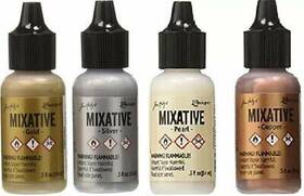 Mf-644730953559 Ranger Ink Tim Holtz Adirondack Alcohol Metallic Mixatives Bundle Of 4