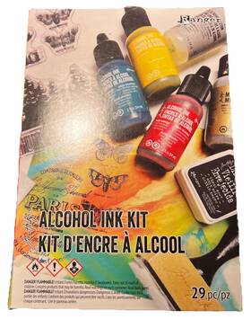 Tdk48213 Ranger Tim Holtz Alcohol Ink Kit Learn Techniques Includes Inks 1pkg New