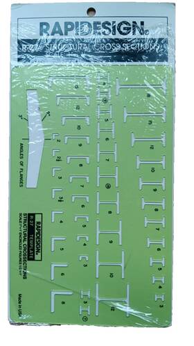 Rapidesign 014173253064 Template - Structural Cross Sections R-27