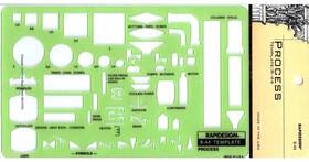 Rapidesign 014173253590 Berol Template - Process R-44
