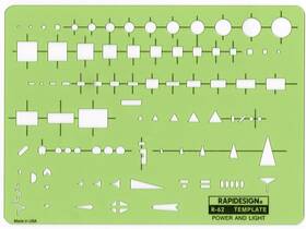 Rapidesign 014173253972 Power And Light Template 1 Each R62