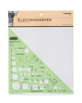 B001oa6w34 Rapidesign R375 Electro Master Template - Electrical Design Stencil