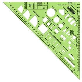 R720 Rapidesign Kitchen Detailer Template With 1/4 Inch Scale 1 Each
