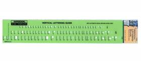 R960 Rapidesign Gothic Vertical Letter And Number Template - 1/8 3/16 1/4 Inch S
