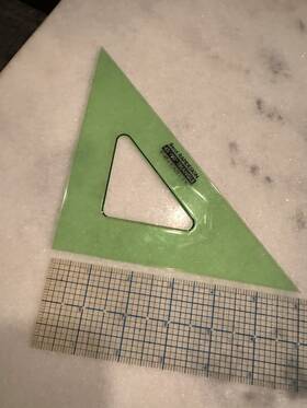 Rt-45-6 Rapidesign Berol Triangles 45/90 Rt 45-6 Drafting Template
