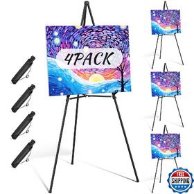 B0dzbscmdr Rdiorry Easel Stand For Sign 70 Inch Adjustable Portable Metal Easels Display With Reinf