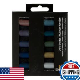 B07rm44dw7 Rembrandt Soft Pastel Micro Set 10 Half Sticks Dark Shades High Quality