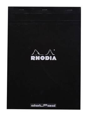18559c Rhodia 18559 Head Stapled Pad No18 A4 Dot - Black Inch 8 1/4 X 11 3/4