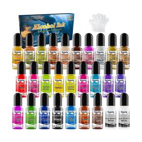 R6j00-na Roizefar Alcohol Ink Set - 28 Bottles Vivid Colors High Concentrati... Fast Ship