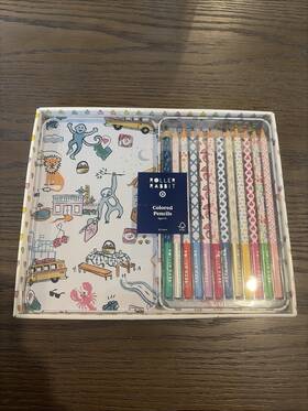 Roller Rabbit 199268781490 Brand New Target Exclusive Colored Pencils Set