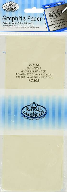 Paper-9 Royal Brush 458279 Rd205 White Transfer Inch X13 4/pkg