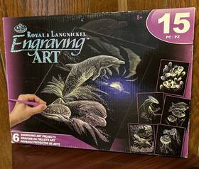 Avs-holo207-3t Royal & Langnickel And Engraving Art 15 Piece Ocean Marine Animals 6 Projects Rare