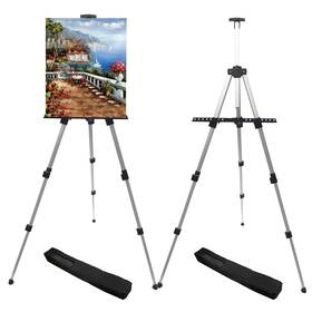 B0b6p55g9q Rrftok Artist Easel Stand Aluminum Metal Tripod Adjustable Height 2-pack With Ba