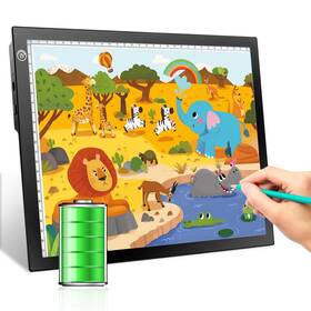 Rt-gge05b Rtjoy Rechargeable A4 Led Light Tracing Pad Adjustable Battery Powered Drawi