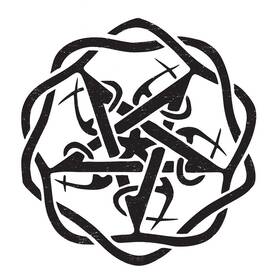 1-5.5x5.5 Rubstamper Stenhb 1148 Pagan Star Witchcraft Stencil Inch Reusable Drawing Templat