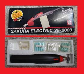 Se-2000 Sakura Electric Used Eraser With Refills Vintage And Rare Aaa Battery Power