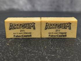 73030 Sanford Block Shaped Artgum Art Gum Erasers 2 Pack Dual Purpose