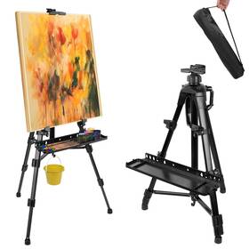Shs234697a Sanheshun Art Easel Aluminum Alloy Portable Extendable With Hand Crank Adjustable