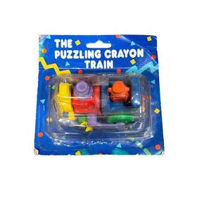 50238-3 Sanrio Vintage 1992 The Puzzling Crayon Train Art Set Multicolor Nos Taiwan