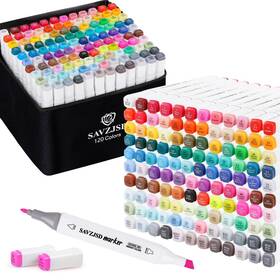 B0d65xfrvn Savzjsd 120 Colors Dual Tip Alcohol Markers For Kids And Artists