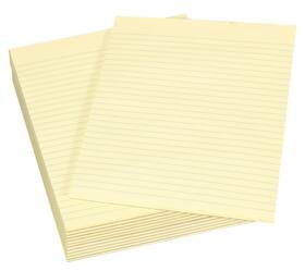 085278 School Smart Legal Pad 8-1/2 X 11 Inches Canary 50 Sheets Pack Of 12