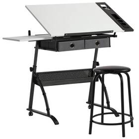 10104 Sd Studio Designs Core 2 Pc Craft Center - 35.5 Inch W Angle Adjustable Drafting