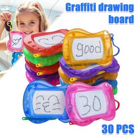 Season Deal 980595880037 30x Magic Writer Magnetic Easy Writ Drawing Slate Board Color Doodle Pad Kid Aig