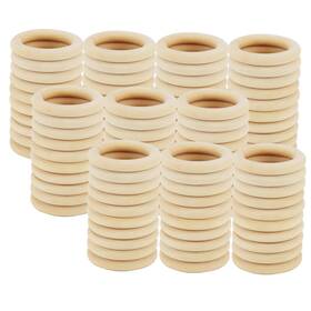2301146 Senjeok 100 Pcs 2 Inch Wood Rings 50 X 8mm Unfinished Circles Wooden Macr