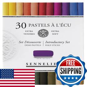B015gbar0k Sennelier Extra-soft French Half Pastel Professional Artist Set 30-colors