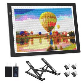 Sergamy 718387199643 A4 Light Pad For Diamond Painting - Usb Powered Board With Stand And Cl