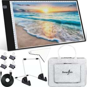 20c-kbt-hbkd-5us Sevenfish Led Ultra-thin Adjustable Brightness Diamond Art Light Board Tracing Box