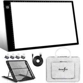 Qs-us-8kbt-a4-mb Sevenfish Diamond Painting Accessories A4 Light Pad Upgraded Board High Brightness N