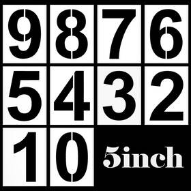 Fe6twn32 Shimmeroo 698315 1 5 Inch Large Number Stencils 10 Pcs Curb Stencil Kit For Address Painting Reu