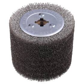 S-0044 Shitime 4.7 Inch X 4 Stainless Steel Wire Brush Drum Surface Conditioning Tool Drawing