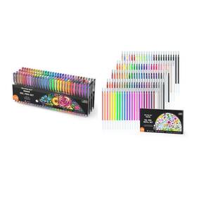B09qybxtjx Shuttle Art 120 Gel Pens Set Refills Unique Colors For Adult Coloring Boo