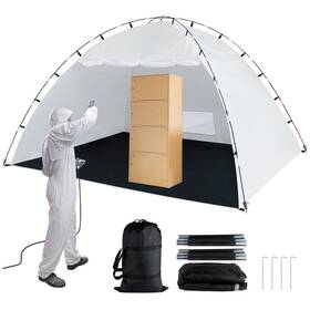 69f34f23dd929b3e29dacc04 Siebwin Portable Paint Booth Tent 10 L X8 W X6.2 H Ft Larger Spray
