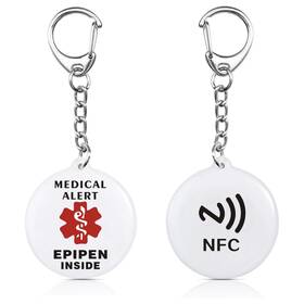 Sijidou 085353845829 Epi Pen Inside Bag Tag For Case Pens Carrying 1.35 Inch Medica