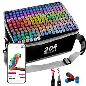 B0ckyr18gx Siwaqio 204 Colors Alcohol Markers Dual Tip Art Set For Adults And Kids