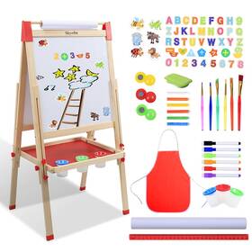 Hy22011 Skyelta Art Easel For Kid Double-sided Kids With Magnetic Chalkboard And Whit