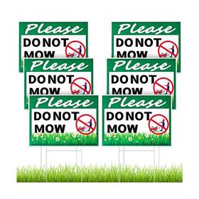 Signs-114 Soaoo 6 Pcs Please Do Not Mow Sign With Metal H Stake 12 X 9 Inches No Ma
