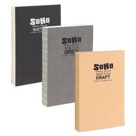Soho Urban Artist 194447034855 Open Bound Sketch Pads - Coptic Sketch... Fast Ship
