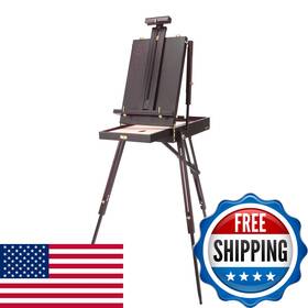 B01myaygbh Soho Urban Artist Lightweight Mahogany French Easel - Portable Pochade Wood